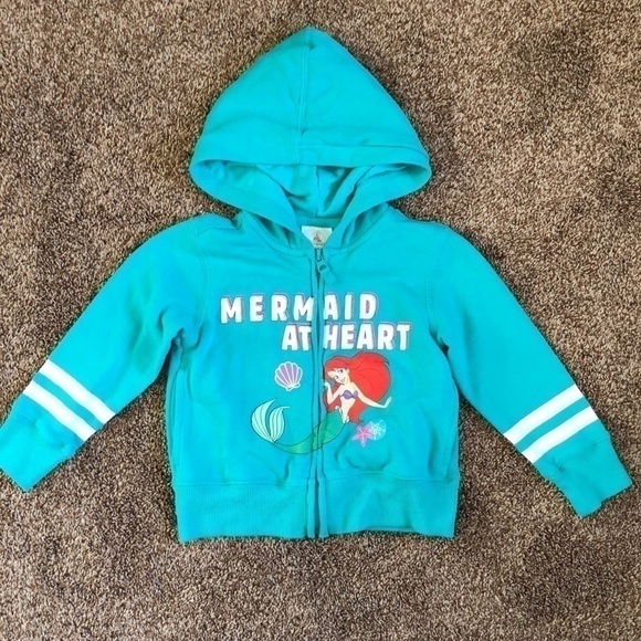 Disney Other - 𝅺Disney Little Mermaid Zip Up Hoodie